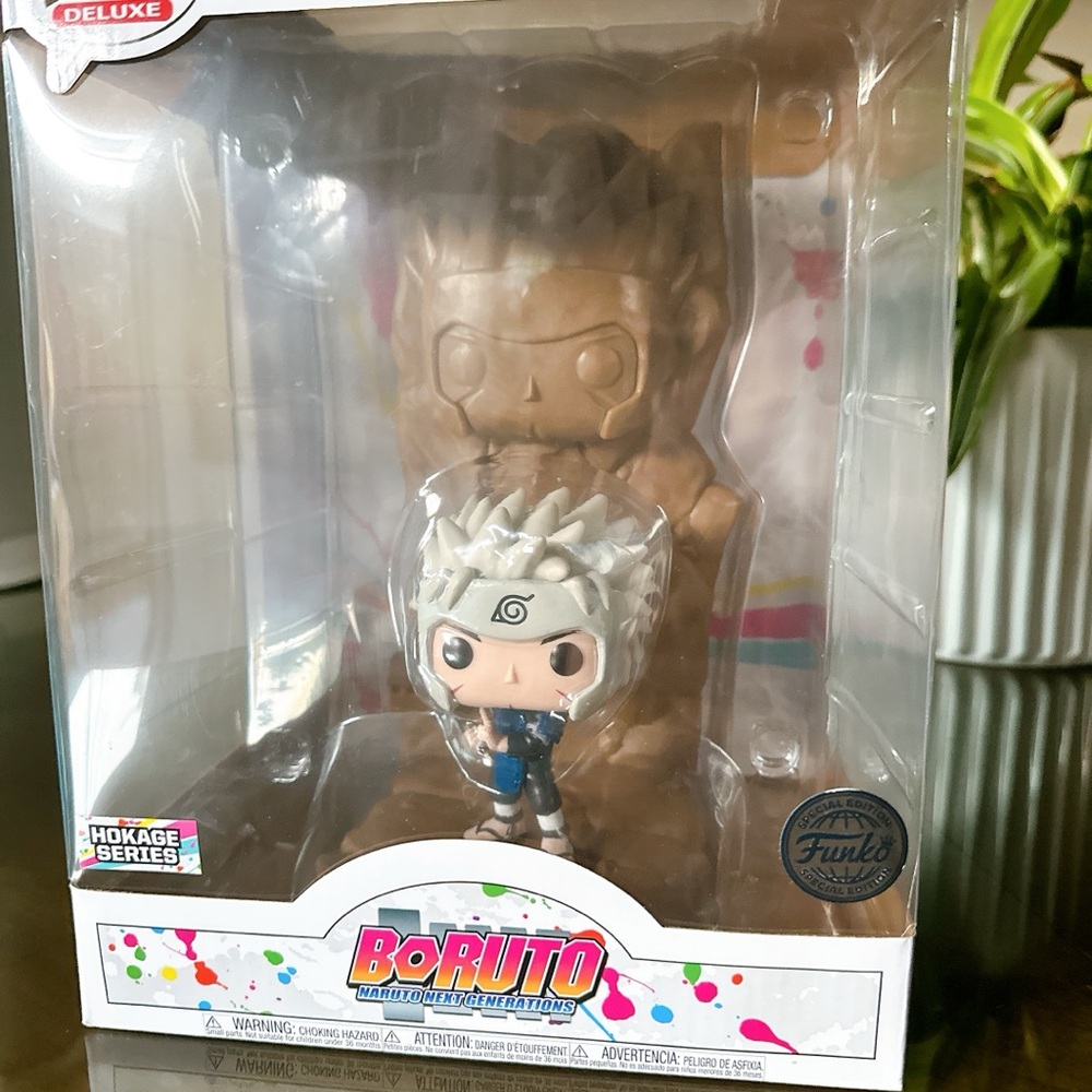 Funko Boruto Hokage Series Figure with Blue Outfit and White Hair